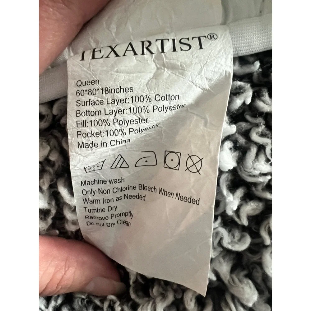 Queen Size Texartist Quilted Matress Topper Deep Pockets